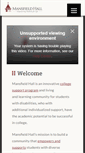 Mobile Screenshot of mansfieldhall.org
