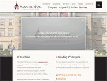 Tablet Screenshot of mansfieldhall.org